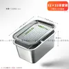 Bandeja de té de acero inoxidable con drenaje, Mesa de té pequeña para el hogar que drena agua, Juego de té Kung Fu, Bandeja de preparación en seco, Juego de doble capa