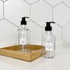 300ml500ml hombro redondo cuello largo botella de plástico PET para champú gel de ducha push desmaquillante hidratante