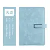 A5 Cuaderno de piel de oveja papelería agenda de negocios traje caja de regalo hebilla A6 bloc de notas LOGO personalizado