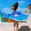 Mengqi Textiles para el Hogar Toalla de Playa con Estampado de León Toalla Cuadrada de Microfibra Toalla de Baño Absorbente Toalla de Secado Rápido con Protección Solar