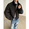 2025 Transfronterizo Amazon Otoño e Invierno Nueva Chaqueta de Algodón Baseball Cuello Alto High Street Chaqueta de Vuelo Abrigo de Algodón Chaqueta Corta para Hombre