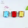 Anillo Cuadrado de Cristal Estilo Británico Aiyu con Piedras Simuladas para Hombres, Venta al por Mayor y Dropshipping S5121408