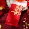 Nuevos Sobres Rojos de Boda, Sobres Rojos de Compromiso, Sobres Rojos con Palabras Felices, Paquetes Rojos para Regalos de Agradecimiento, Bolsas de Regalo para Recién Casados, Sobres Rojos para Dinero, Sobres Rojos para Bloquear la Puerta