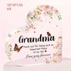 Em stock Novos produtos transfronteiriços Dia dos Namorados Amor Acrílico Transparente Dia das Mães Decorações de Mesa do Dia dos Pais