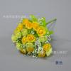 Buquê de Flores Artificiais Rosa Diamante com 21 Cabeças Venda Quente Transfronteiriça Orquídea Dançarina Adereços para Sessão de Fotos Arranjo Floral Bonsai Pastoral