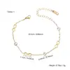 Elegante, Moderno, Sencillo, Estilo de Alta Gama, Pulsera para Mujer de Acero Inoxidable con Circonia Incrustada en Forma de 8, Chapada en Oro de 18 Quilates, Versátil al por Mayor