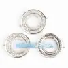 Accesorios DIY conector tipo dona chapado en oro de cobre puro microincrustado