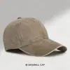 Gorra de béisbol lavable personalizada al por mayor gorra de papá lisa imprimir logo sombrero para el sol bordado comercio exterior gorra de visera de pato desgastada