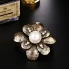 Broches Modernos Transfronteiriços, Acessórios de Roupa de Luxo Leve, Joias de Alfinete, Broches de Pérola Esmaltado Pin de Lapela