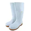 Botas de Lluvia Lita de PVC de Grado Alimenticio con Suelas de Tendón de Res, Antideslizantes, Resistentes al Aceite, Ácidos y Álcalis, Adecuadas para Protección de Zapatos de Agua para Fábricas de Productos Acuáticos y Cocinas de Fábricas de Alimentos