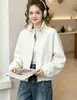 Outono 2026 Novo Estilo Coreano Moda Solto Emagrecedor Estiloso Redutor de Idade Casual para o Dia a Dia Casaco Curto para Mulheres