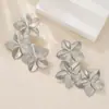 Pendientes de Pétalos Exagerados de Personalidad Vintage Transfronterizos para Mujer, Joyería Irregular de Moda con Sentido de Diseño, Pendientes y Aretes