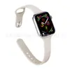 Correa de Silicona con Hebilla Inversa de Cintura Delgada Apple Adecuada para Apple iWatch Reloj Correa de Silicona 38/40/41mm