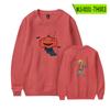 Suéter esportivo casual de gola redonda para uso transfronteiriço, estilo coreano, solto, estampado, manga longa, para usar por dentro e por fora, abóbora espantalho