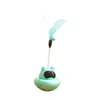 Copo para gato com quebra-cabeça de pena brinquedo de vara engraçado para gato som brinquedo de gato sininho destacável em estoque atacado