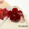 Qiyue 2026 Modelo Nuevo Pinza para el Cabello de PC con Pintura en Spray UV de Alta Gama, Pinza de Garra Grande para Recogido en la Parte Trasera de la Cabeza, Accesorio para el Cabello Tipo Pinza de Tiburón para Mujeres