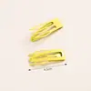 Pinza para el Cabello de Macarrón Multicolor Hueca, Pinza para el Cabello No Dañina para Flequillo, Herramienta Versátil de Sujeción para Niñas, Pinza Básica para el Cabello