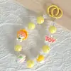 Nueva muñeca de letra cadena para teléfono móvil con cuentas vivir con la misma cadena colgante llavero de coche colgante para bolso accesorios al por mayor