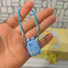 Cuerda para Teléfono Móvil L59 Casa de Muñecas Mini Bolsa de Niña de Escuela Modelo Colgante Mini Teléfono Móvil de Dibujos Animados Oso Accesorio para Colgar en el Cuello