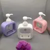 300ml 500ml Presión Cuadrada Champú Gel Antibacterial Gel de Ducha Líquido para Lavar Platos Detergente para Ropa Loción Sub-Botella
