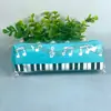 Estuche de Lápices de Piano Musical con Notas Musicales e Instrumentos, Regalo para Estudiantes, Estuche Mini Portátil de Capacidad para Niños y Niñas de Preescolar