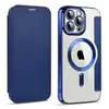 Funda de teléfono magnética de carga inalámbrica aplicable para iPhone 14 Pro S23 con ranura para tarjeta Mag safe tipo cartera protectora de cuero