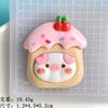 Tarjeta grande de comida para jugar, pastel, cerdo, accesorios de resina, crema, pegamento, bricolaje, pegatina para refrigerador, accesorios para el cabello, titular, funda de teléfono, parche, lote
