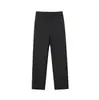 Pantalones Casuales de Pierna Ancha Ligeramente Acampanados de Verano para Hombre, Estilo Americano High-Street, Pantalones de Traje Negros Adelgazantes y Sofisticados