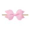 Nuevos Accesorios para el Cabello de Niños con Lazo de Color Sólido Venta Caliente Europea y Americana Diadema Fina de Nailon para la Frente de Bebé 5241