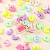 Macaron Geleia Fosco Furo Grande Letra Grande Contas Soltas DIY Acessórios de Cabelo para Crianças Acessórios Atacado