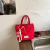 2026 Verano Nuevo de Moda Gran Capacidad Estilo Coreano Lunares Moderno Casual para Viajes Diarios Cruzado de Alto Valor Bolso Cruzado de Hombro Tipo Cubo