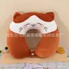 Almohada de Espuma Viscoelástica en Forma de U Almohada de Dibujos Animados en Forma de U logo Regalo para Actividad Almohada de Viaje Siesta Almohada Cervical para el Cuello