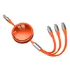 Set de Souvenirs con Logo Tres en Uno, Cable de Datos de Carga Rápida de 100W con Texto Grabado y Patrón Impreso, Cable de Datos de Carga Rápida Publicitario