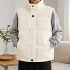Chal de punto de otoño e invierno para hombre, 5 colores, elegante, moderno, chaqueta deportiva sin mangas cálida para adolescentes