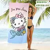 Toalha de Praia Nova Sanrio Hellotetty Transfronteiriça Microfibra Secagem Rápida Toalha de Banho de Praia Infantil