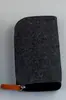Bolsa de Lápis Criativa de Feltro Grande Capacidade Papelaria Simples Bolsa Redonda para Lápis Grande Capacidade Material Escolar para Estudantes Bolsa de Feltro