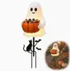 Sostenedor de Dulces Fantasma de Halloween Estaca de Jardín