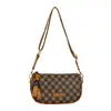 Bolsa Feminina 2026 Nova Vintage Versátil Xadrez Bolsa Transversal Bolsa de Mão de Luxo Leve Armazenamento Bolsa de Ombro com Letras Padrão Xadrez