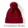 Chapéu de Caxemira Popular Outono e Inverno Moda Feminina Chapéu de Lã com PomPom de Pelo de Raposa Chapéu Quente com Proteção para Orelhas Amazon