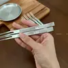 Tenedor de Fruta de Acero Inoxidable 304 de Grado Alimenticio, Tenedor Creativo con Sensación de Lujo Ligero y Gama Alta, Tenedor de Postre, Tenedor de Pastel, Tenedor de Sandía para Uso Doméstico