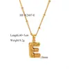 Venta Caliente Transfronteriza Europea y Americana Acero Inoxidable 26 Colgante de Collar de Letra Cadena de Clavícula Cadena de Acero de Titanio Fabricante de Collares Venta al por Mayor 18K