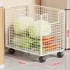 Estante de Almacenamiento para Cocina, de Pie, Móvil, Cesta Doméstica para Frutas y Verduras, Estante de Almacenamiento Multifuncional