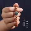Pulsera Rosario de Sándalo Viejo de Montaña para Mujer Pulsera Mori de Madera Vintage Fragancia Oscura Flotante Círculo Único Múltiple Amantes