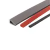 Tira de Sellado en Forma de U Borde Tira de Caucho de Silicona Tira Ranurada Vidrio Acero Inoxidable Tira de Sellado Protectora Equipo Mecánico Tira en Forma de U