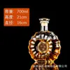 Botella de vino de vidrio blanco cristal 750ml botella de vino extranjera 500ml botella de vino tinto whisky brandy botella de vino vacía procesamiento