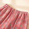 Pantalones de Pijama de Gasa Teñida en Hilo de Algodón Puro para Mujer, Adecuados para Todas las Estaciones, Pantalones de Casa con Puño que Se Pueden Usar Afuera, Hechos 100% de Algodón, Disponibles en Varios Colores, Pantalones Largos de Corte Holgado