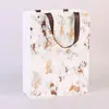 Sacolas de papel sem fundo estilo luxo leve para casamentos, disponíveis em estoque para lembrancinhas de casamento, presentes de doces e sacolas para compras de acessórios de alta qualidade