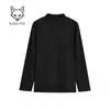 Camiseta básica cómoda y cálida para otoño e invierno, top versátil de color liso para negocios y uso diario, manga larga con cuello medio de terciopelo alemán de doble cara para hombre