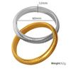Moda estilo europeo y americano moda pulsera de superficie ancha de acero de titanio personalidad moda pulsera a juego de colores hueso de serpiente elástico Nuevo