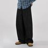 MYQ Vaqueros Rectos Simples Versátiles para Hombre Otoño Nuevo Pantalones Sueltos Moda Coreana Pantalones de Pierna Ancha